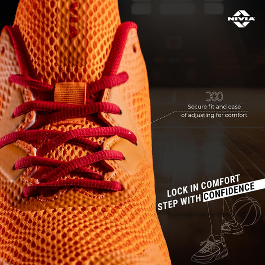 Nivia Warrior 2.0 Basketball Shoes for Men - High Top Basketball Shoes with Duofoam Cushioning