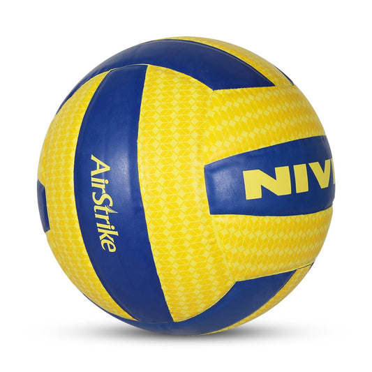 Nivia Airstrike PU Volleyball Size 4 - Tournament Match Volleyball for Indoor & Outdoor Play - 18-panel construction