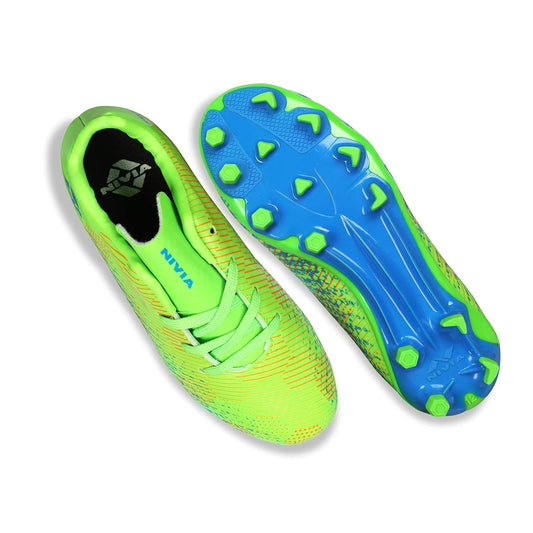 NIVIA Encounter 9.0 Kids Football Shoes – Synthetic Upper, Rubber Stud Sole, EVA Insole | Lightweight Comfort, Grip & Stability for Young Players - Best Price online Prokicksports.com