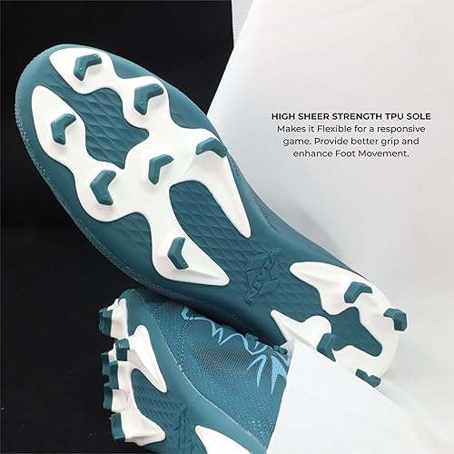 Nivia Encounter 11 Football Studs for Men - PVC Synthetic Leather Multi-Ground Football Boots