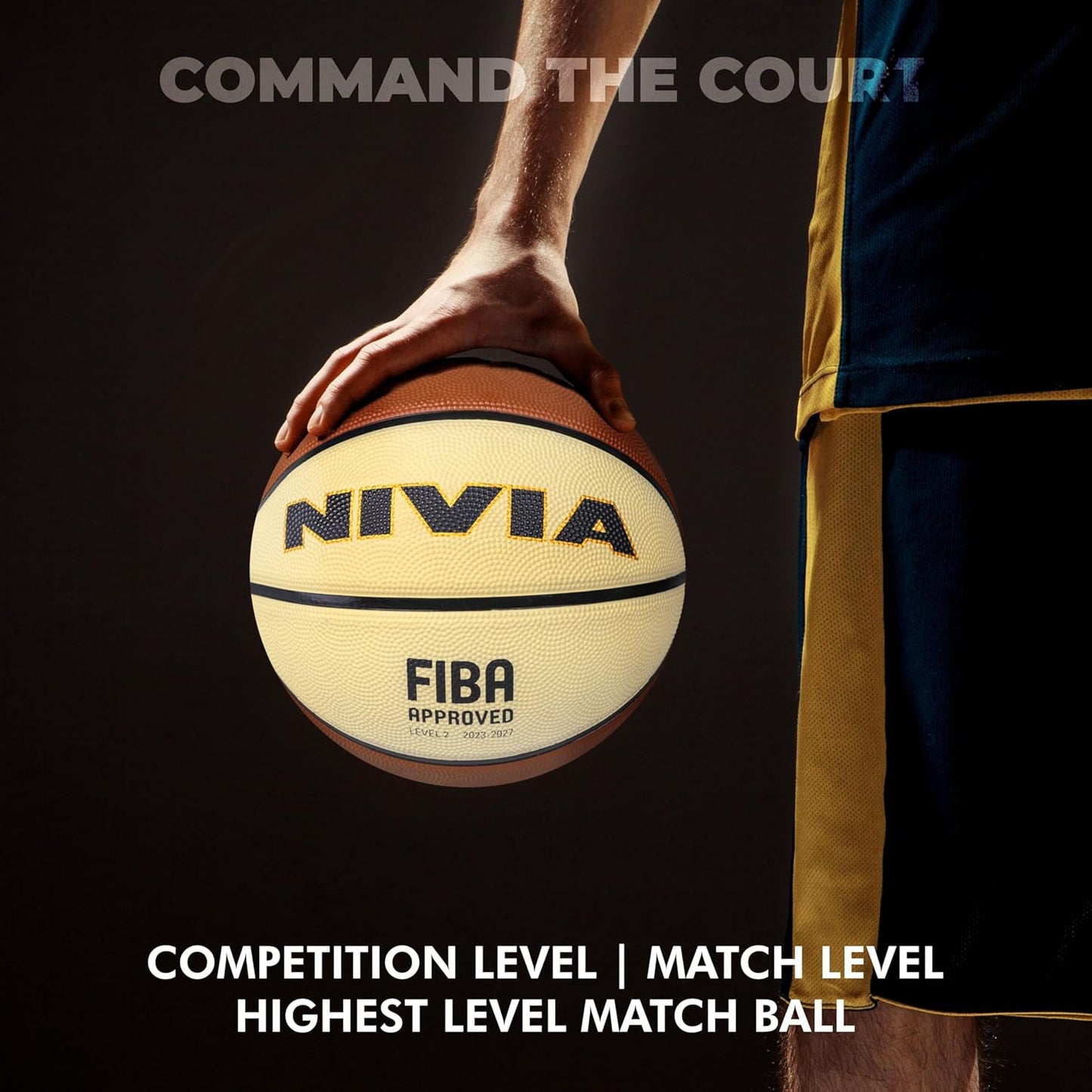 Nivia Top Grip 3.0 Basketball Size 7 - Tournament Basketball for Indoor &amp; Outdoor Play