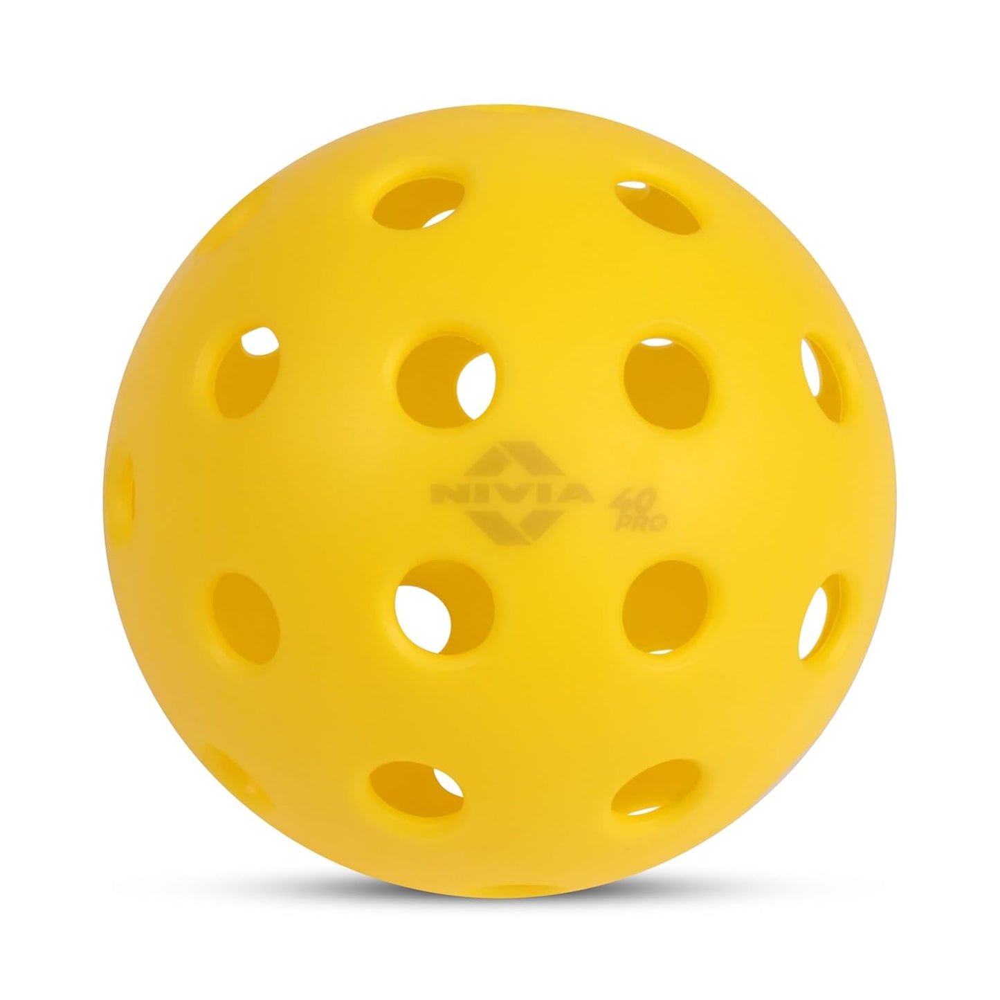 Nivia Pickleball 40 Pro Outdoor Balls (Pack of 3) - 40 Hole Durable Pickleball Balls
