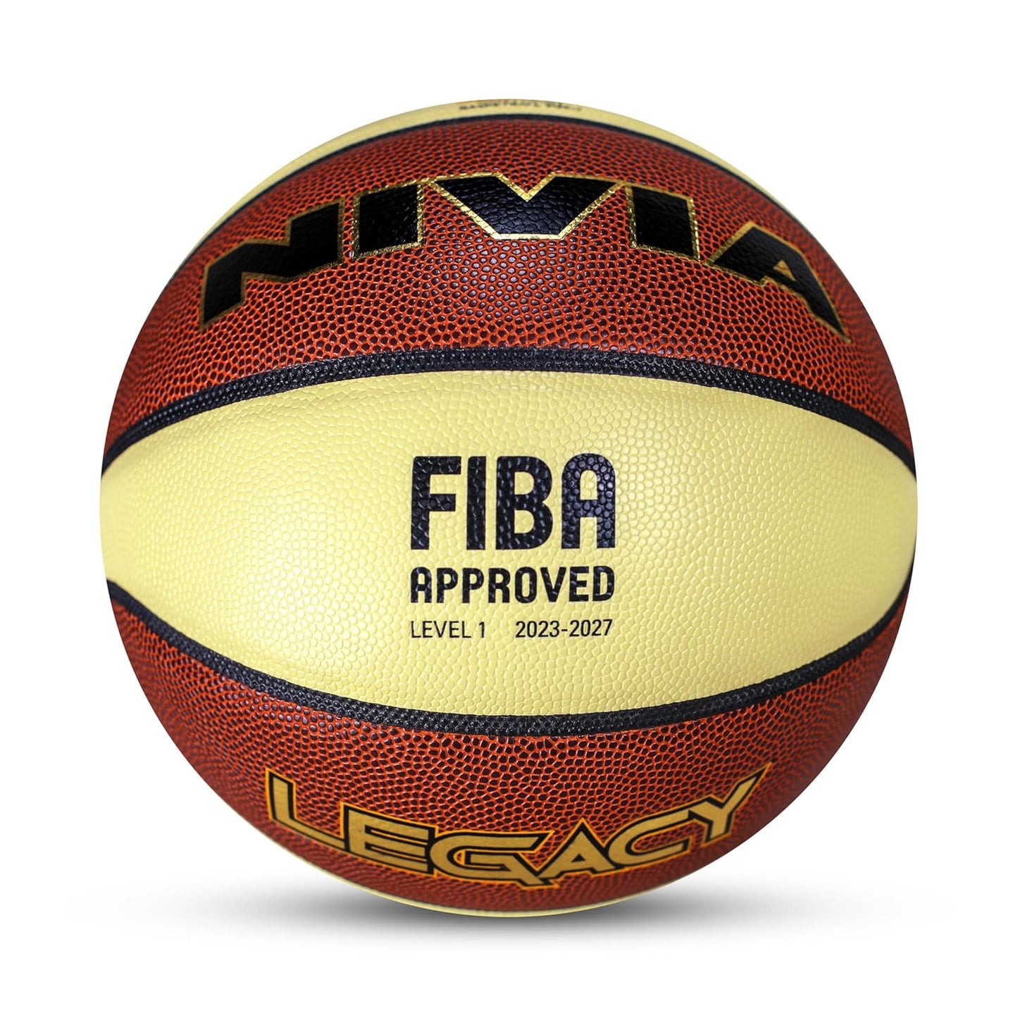 Nivia Legacy Basketball Size 7 - FIBA Level 1 Composite PU Match Basketball
