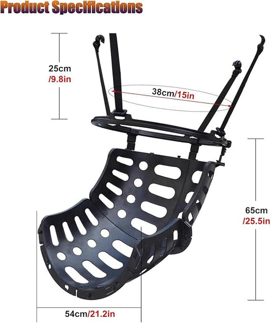 Nivia Basketball Returner Ball Rebounder | 360° Basketball Hoop Return System | Basketball Shooting Training Accessory