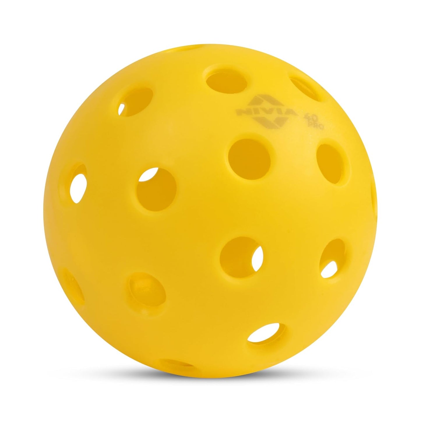 Nivia Pickleball 40 Pro Outdoor Balls (Pack of 3) - 40 Hole Durable Pickleball Balls