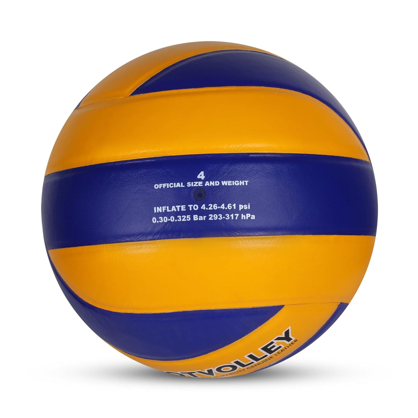Nivia Spotvolley Volleyball Size 4 - Genuine Leather Championship Match Ball