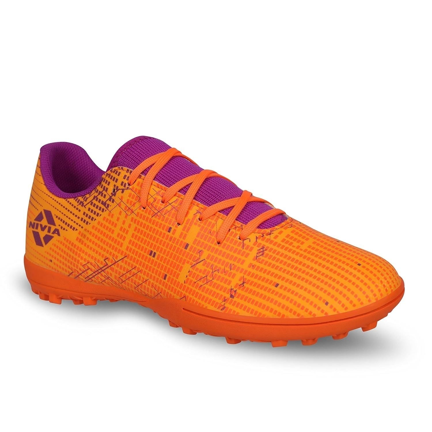 NIVIA Rabona 2.0 Football Shoes – PVC Synthetic Leather Upper, Rubber Stud Turf Sole, Die-Cut EVA Insole | Snug Fit, Ball Control & Durability for Turf and Hard Ground - Best Price online Prokicksports.com