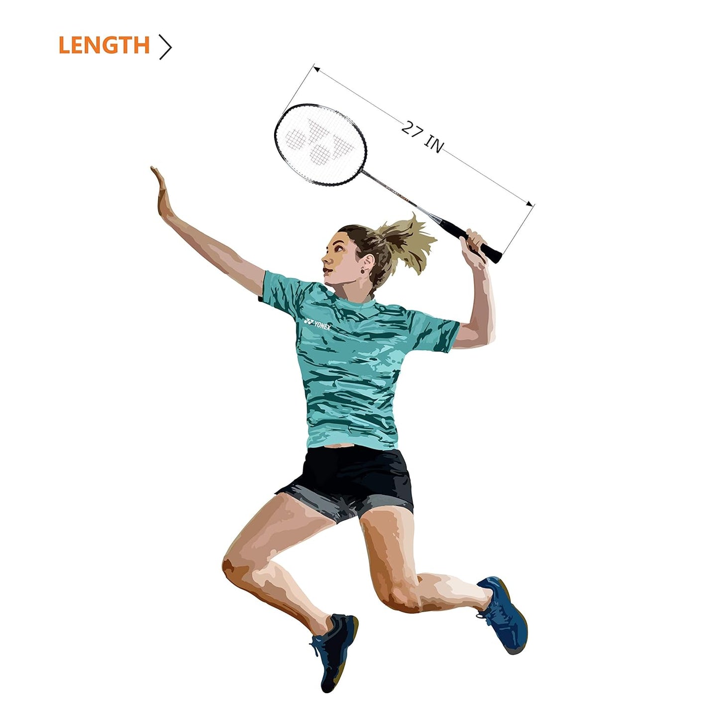Yonex ZR 100 Light Aluminium Badminton Racquet with Full Cover | Made in India (Black,Pack of 1)