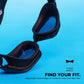 Nivia Sportz Swimming Goggles for Adults | Anti-Fog UV Protection Polycarbonate Lens | Adjustable 3-Size Nose Bridge | Soft Silicone Strap | Training Swim Goggles for Men & Women | White