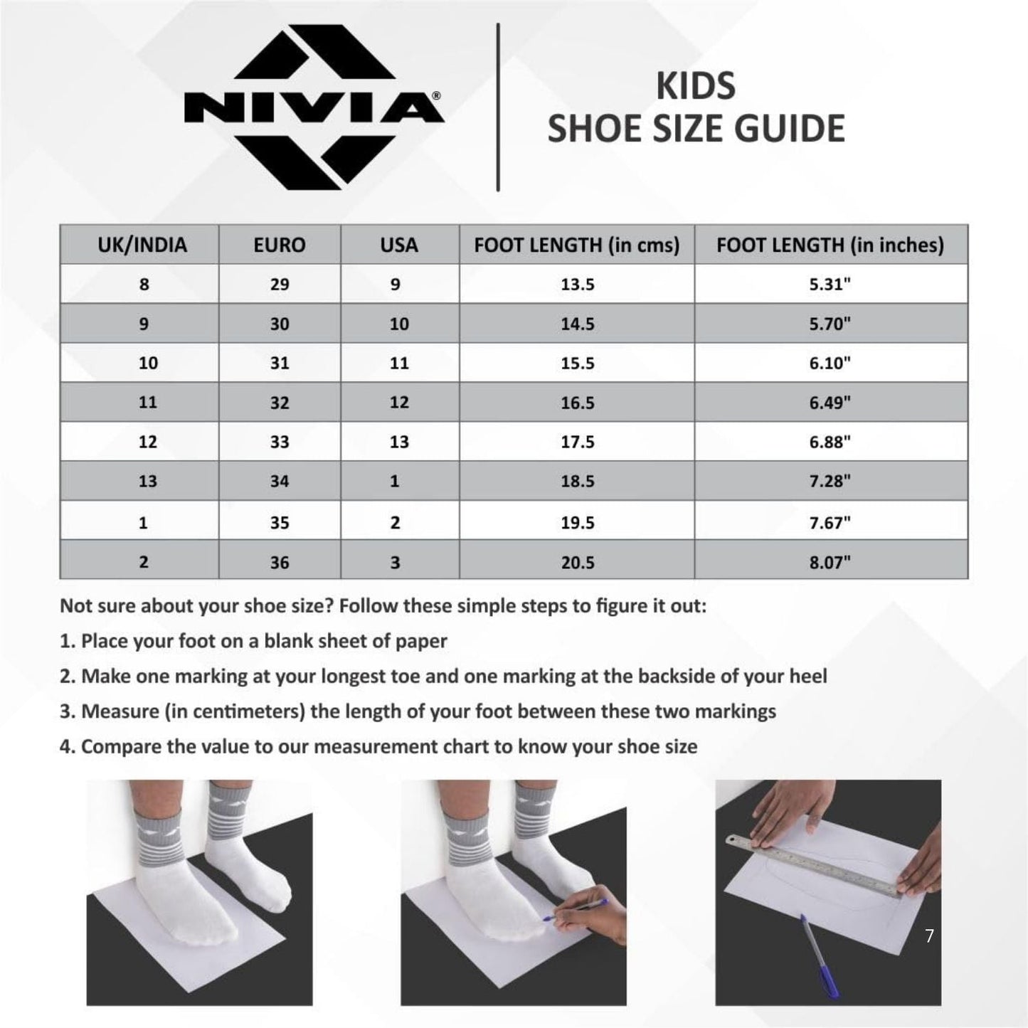 NIVIA Encounter 9.0 Kids Football Shoes – Synthetic Upper, Rubber Stud Sole, EVA Insole | Lightweight Comfort, Grip & Stability for Young Players - Best Price online Prokicksports.com