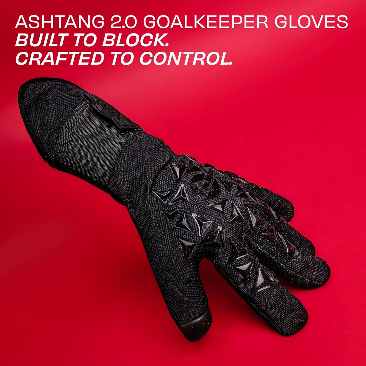 Nivia Ashtang 2.0 Goalkeeper Gloves | 4 mm Super Soft Latex Palm | Negative Cut | Professional Football GK Gloves