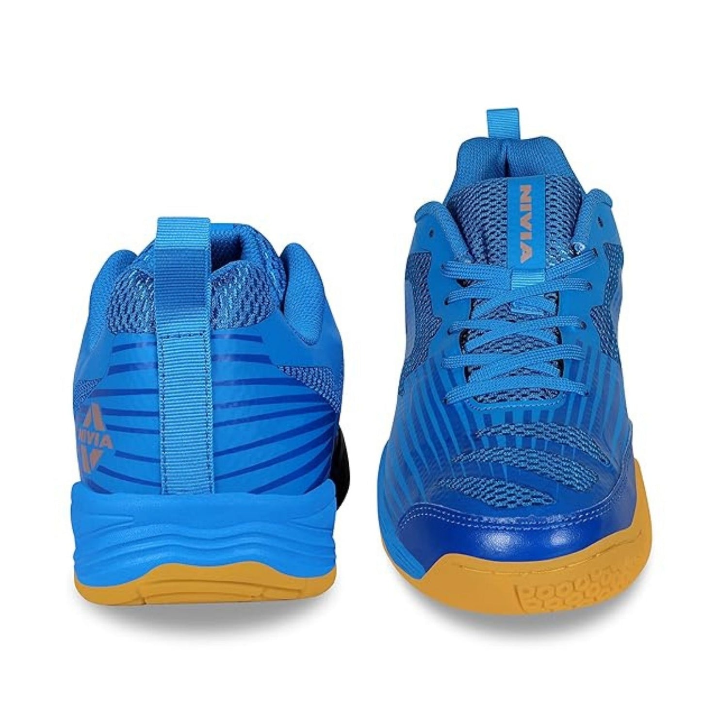 Nivia Super Court 2.0 Badminton Shoes – Mesh + TPU Upper, Duofoam Midsole, Non-Marking Rubber Outsole | Lightweight, Flexible Comfort & High Grip for Indoor Court Play - Best Price online Prokicksports.com