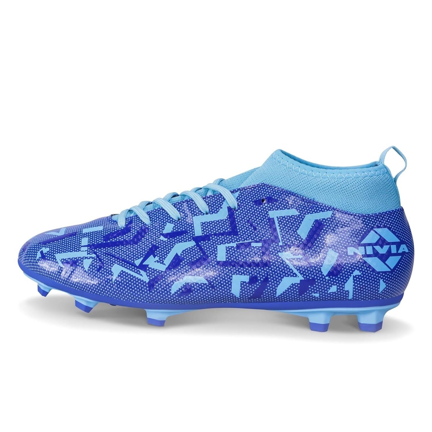 Nivia Encounter Pro 10.0 Football Shoes – Synthetic Leather Upper, TPU Stud Sole, Die-Cut EVA Insole | Lightweight Comfort, Grip & Durability for Hard Ground/Grass - Best Price online Prokicksports.com