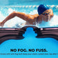 Nivia Sportz Swimming Goggles for Adults | Anti-Fog UV Protection Polycarbonate Lens | Adjustable 3-Size Nose Bridge | Soft Silicone Strap | Training Swim Goggles for Men & Women | White