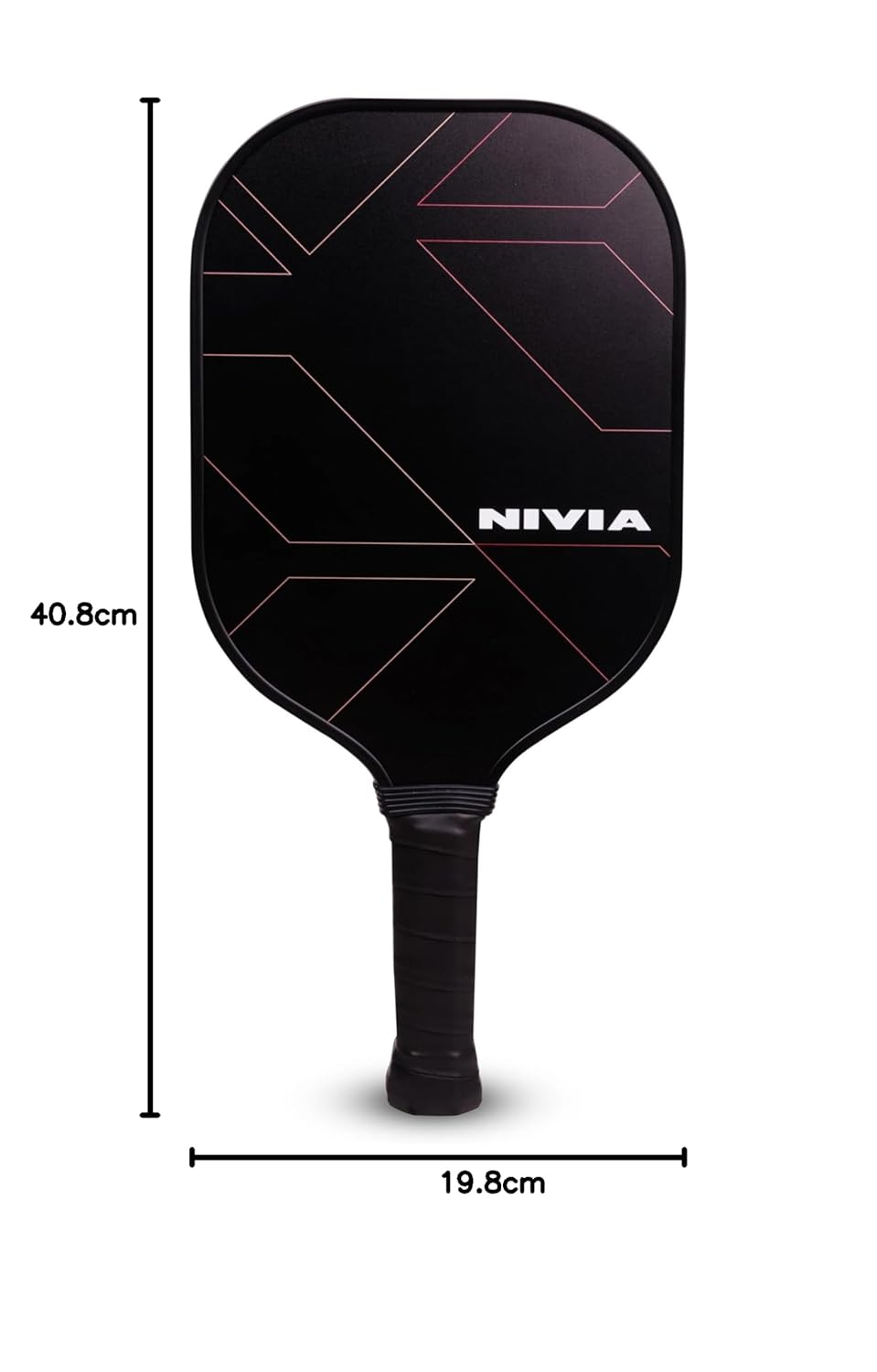 Nivia K-1200 Pickleball Paddle - T700 Carbon Fibre Surface with 16mm Core