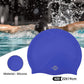 Nivia Classic Silicone Swimming Cap for Adults | Premium Stretch Silicone Swim Cap | Waterproof Hair Protection | Comfortable Unisex Swimming Cap for Men & Women | Black