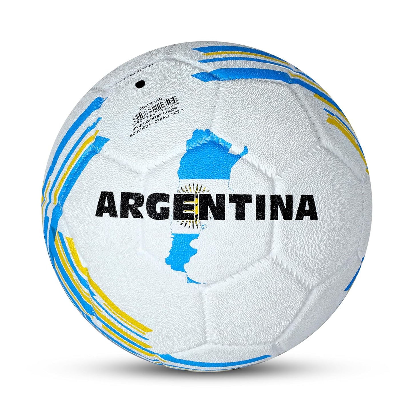 Nivia Country Color Football Size 5 - Rubber Training Football for Hard Ground Play