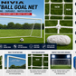 Nivia Football Goal Net | Square Mesh Cotton | 15 cm Mesh | Weather Resistant Football Net