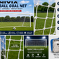 Nivia Football Goal Net | PE Material | Standard 24 × 8 ft Football Net | 12.5 cm Square Mesh | Weather Resistant