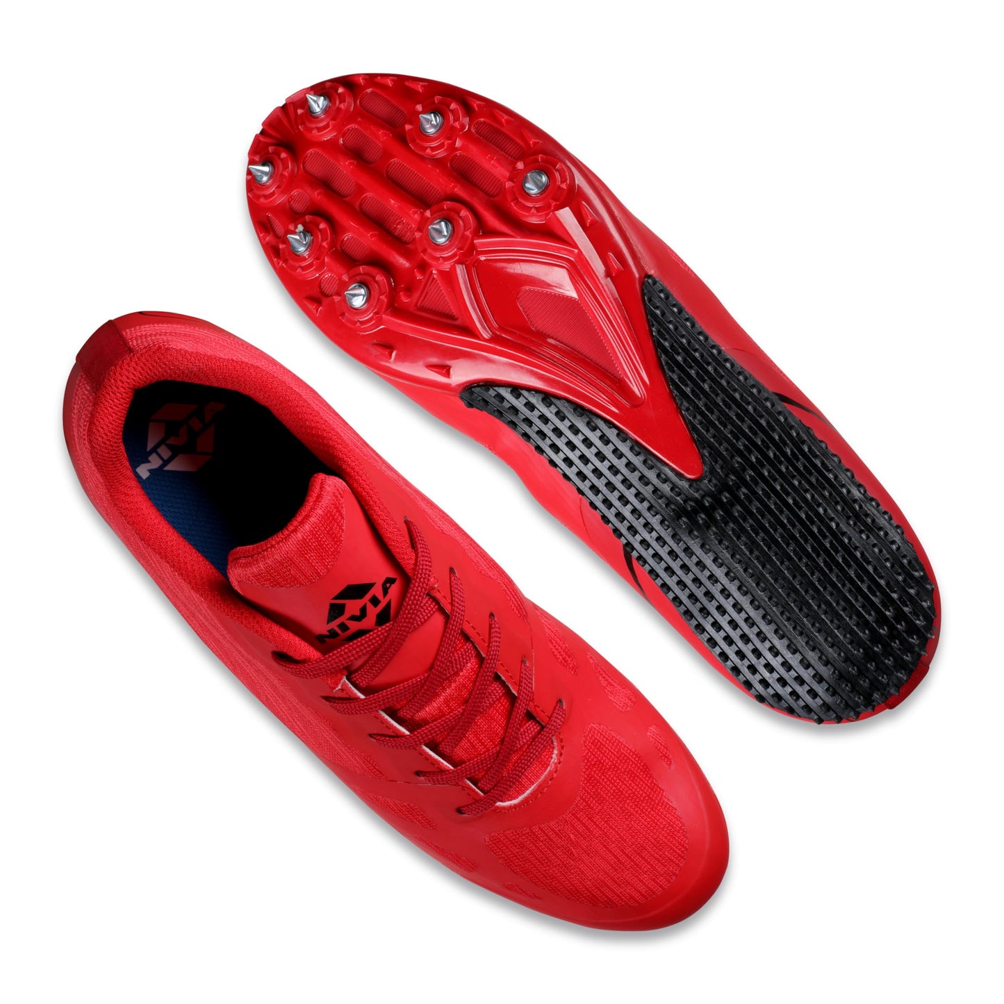 NIVIA Spirit 2.0 Track & Field Shoes | Lightweight Running Shoes with TPU Fusion Upper & Rapid Soleplate Technology - Best Price online Prokicksports.com