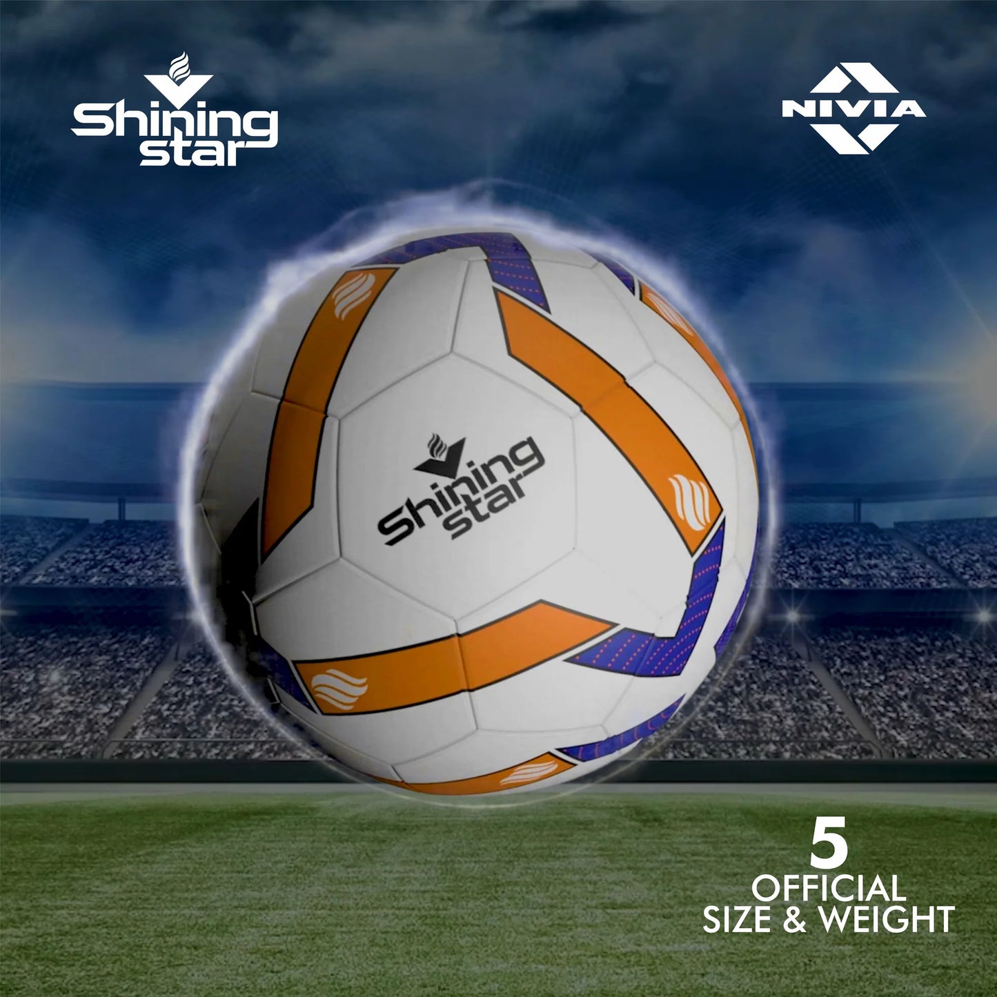 Shining Star Hand-Stitched Match Football