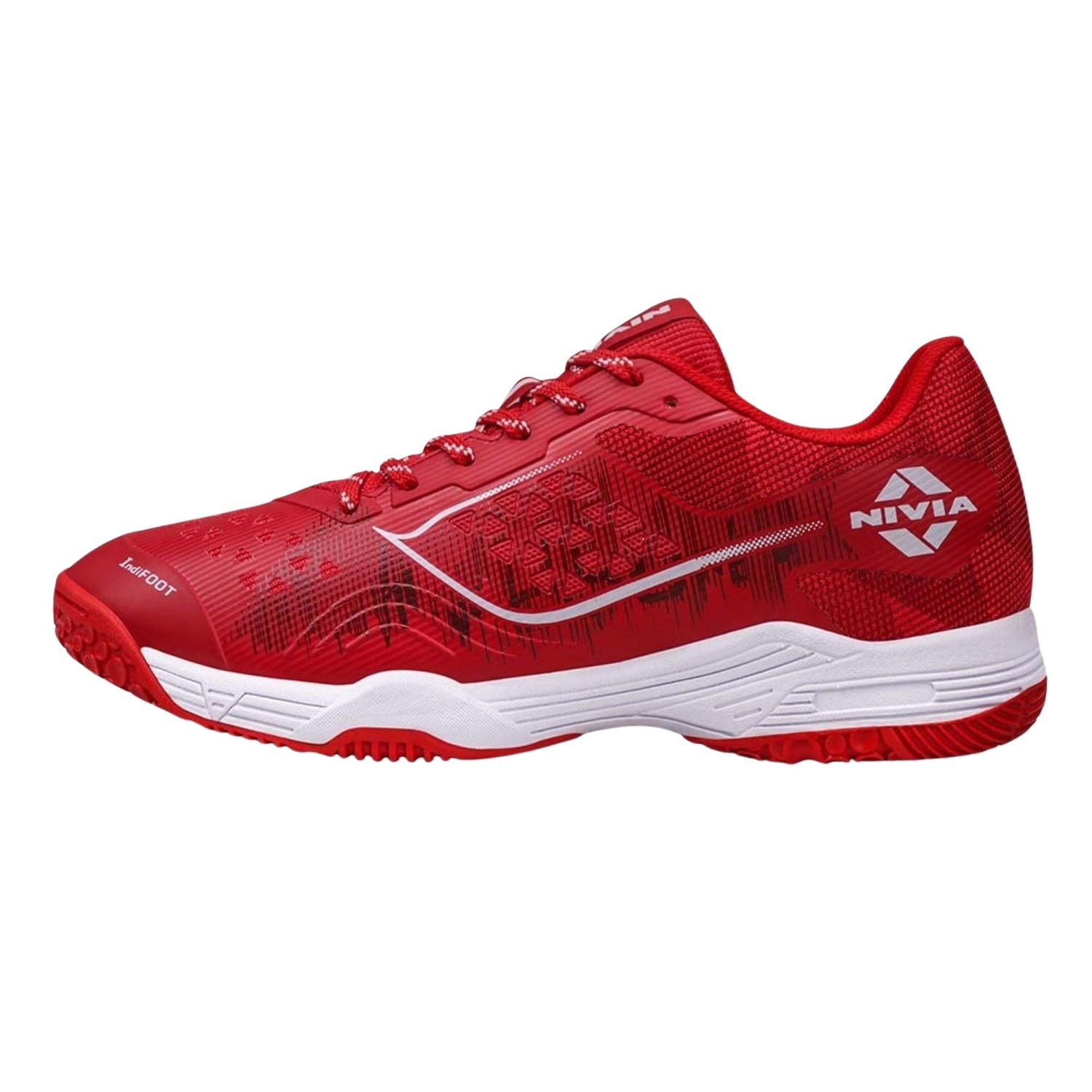 NIVIA Hy Court 3.0 Badminton Shoes – Mesh/TPU Upper, Duofoam Cushion, Non-marking Herringbone Sole | Lightweight Comfort, Secure Fit, For Indoor Court Sports - Best Price online Prokicksports.com