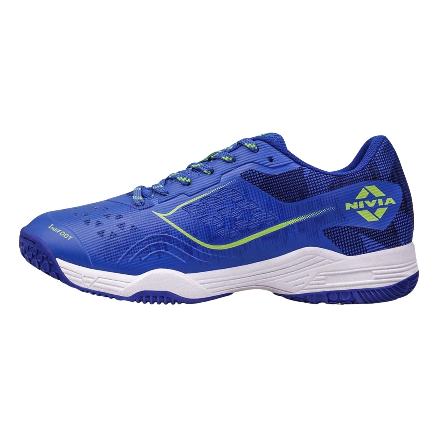 NIVIA Hy Court 3.0 Badminton Shoes – Mesh/TPU Upper, Duofoam Cushion, Non-marking Herringbone Sole | Lightweight Comfort, Secure Fit, For Indoor Court Sports - Best Price online Prokicksports.com