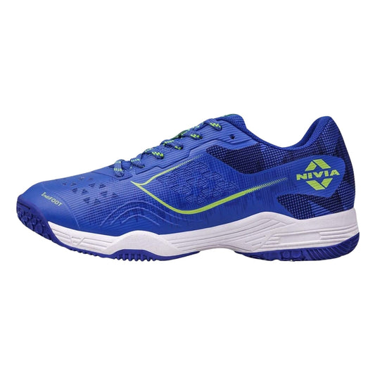NIVIA Hy Court 3.0 Badminton Shoes – Mesh/TPU Upper, Duofoam Cushion, Non-marking Herringbone Sole | Lightweight Comfort, Secure Fit, For Indoor Court Sports - Best Price online Prokicksports.com