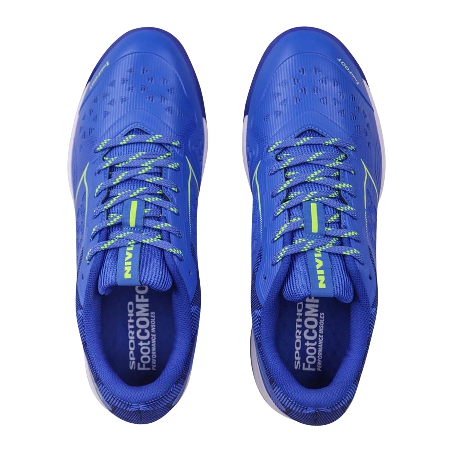 NIVIA Hy Court 3.0 Badminton Shoes – Mesh/TPU Upper, Duofoam Cushion, Non-marking Herringbone Sole | Lightweight Comfort, Secure Fit, For Indoor Court Sports - Best Price online Prokicksports.com