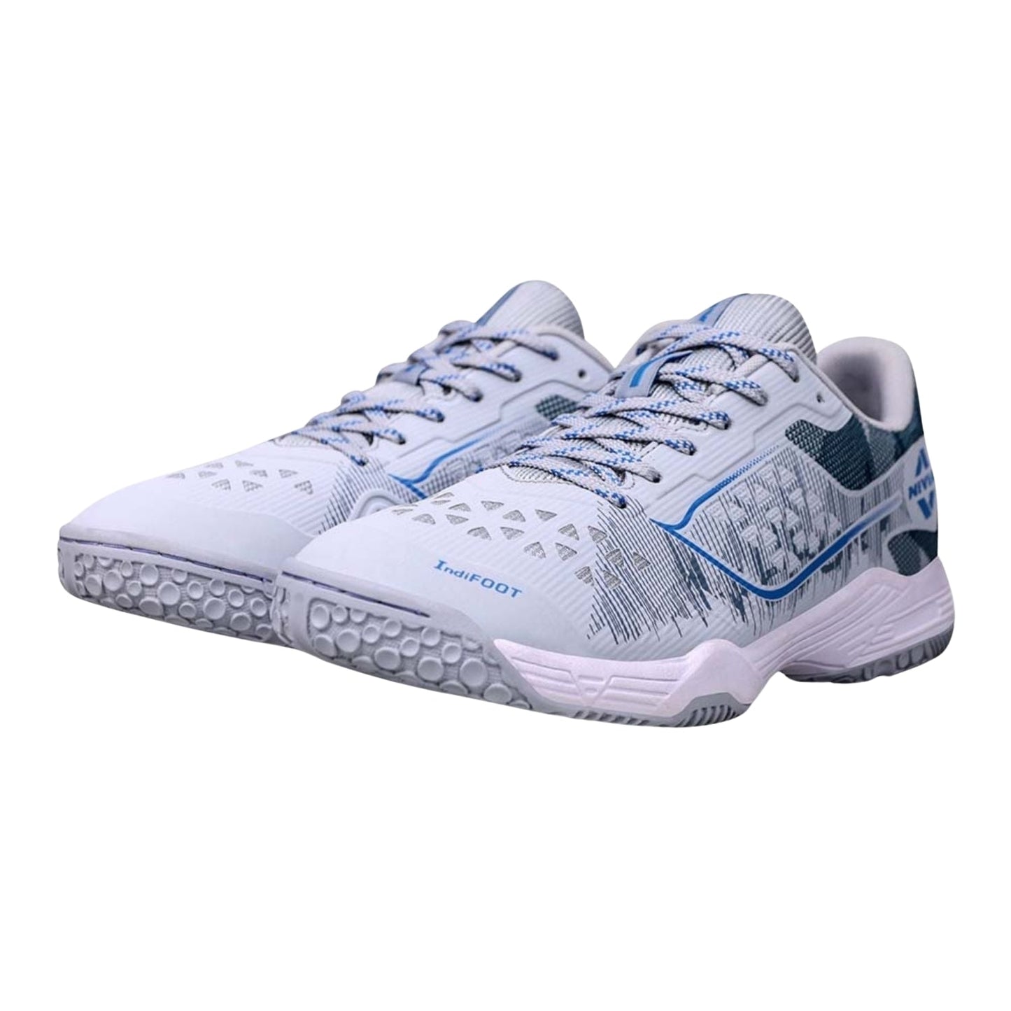 NIVIA Hy Court 3.0 Badminton Shoes – Mesh/TPU Upper, Duofoam Cushion, Non-marking Herringbone Sole | Lightweight Comfort, Secure Fit, For Indoor Court Sports - Best Price online Prokicksports.com