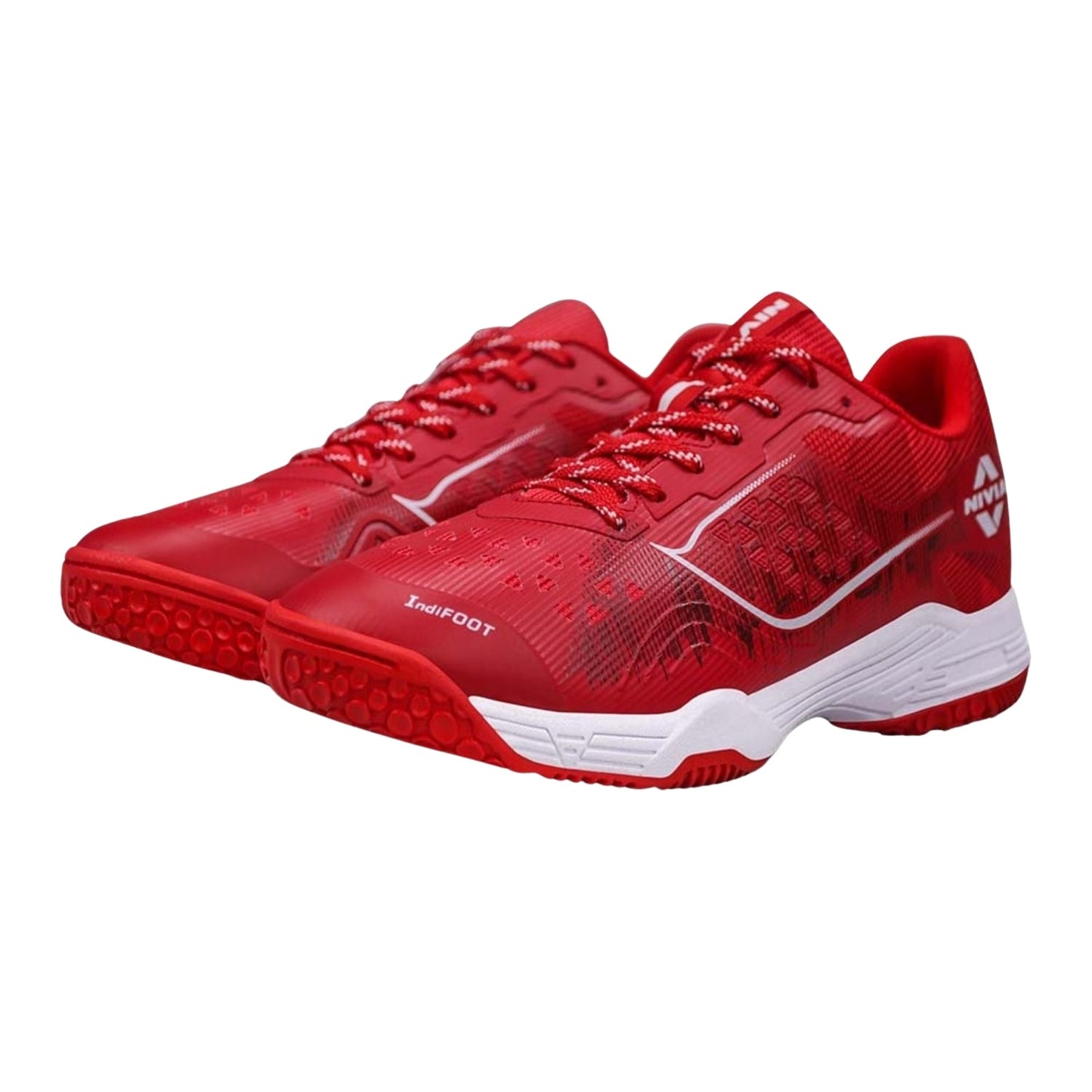 NIVIA Hy Court 3.0 Badminton Shoes – Mesh/TPU Upper, Duofoam Cushion, Non-marking Herringbone Sole | Lightweight Comfort, Secure Fit, For Indoor Court Sports - Best Price online Prokicksports.com