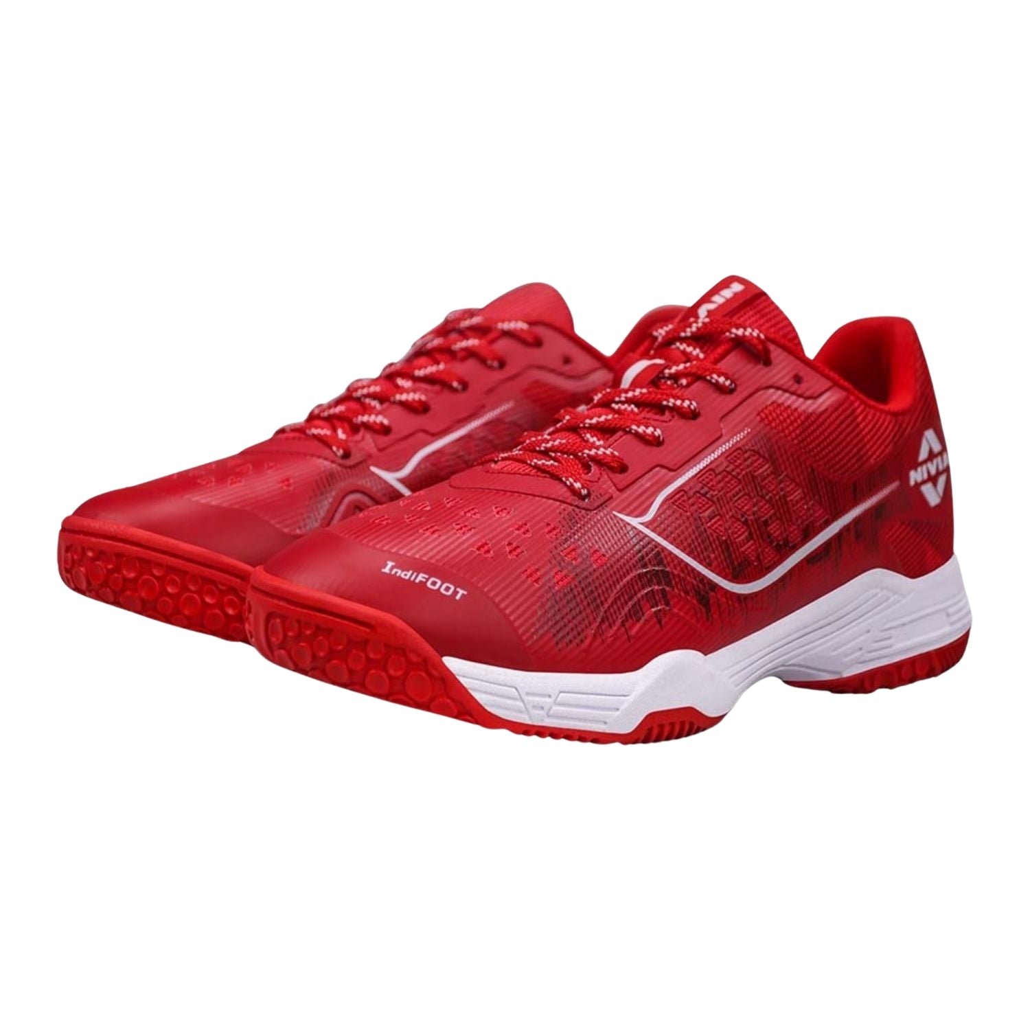 NIVIA Hy Court 3.0 Badminton Shoes – Mesh/TPU Upper, Duofoam Cushion, Non-marking Herringbone Sole | Lightweight Comfort, Secure Fit, For Indoor Court Sports - Best Price online Prokicksports.com