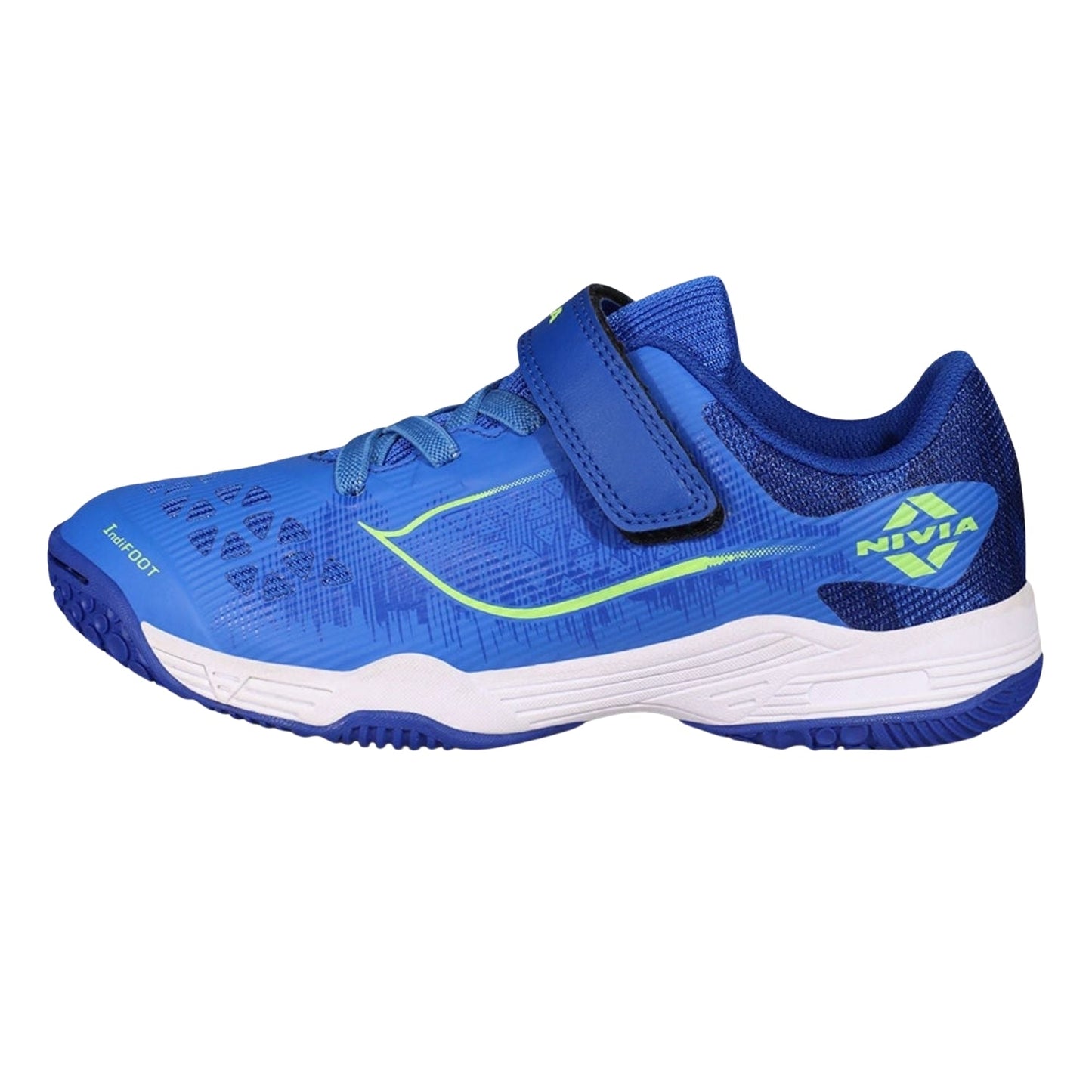 NIVIA Hy Court 3.0 Kid's Badminton Shoes – Mesh & TPU Upper, Duofoam Cushion, Non-Marking Rubber Sole | Lightweight Comfort | For Indoor Badminton & Fast-Paced Court Sports - Best Price online Prokicksports.com