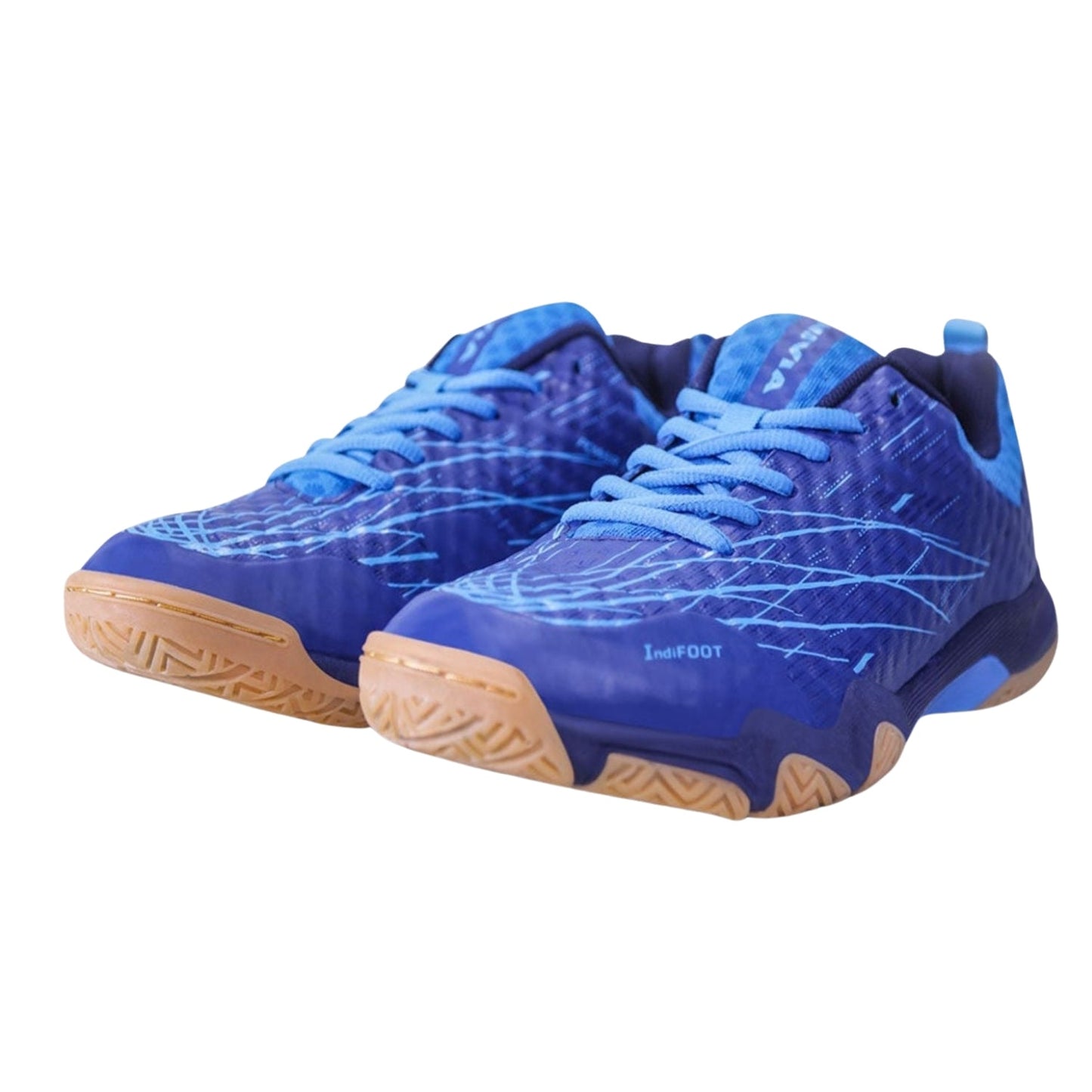 Nivia Power Strike 3.0 Badminton Shoes – Duofoam Cushioning, Fusion Technology, Asymmetrical Upper, Non-Marking Rubber Outsole | Lightweight | For Badminton, Volleyball, Squash,Fit For All Indoor Games - Best Price online Prokicksports.com