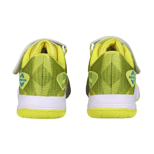 NIVIA Hy Court 3.0 Kid's Badminton Shoes – Mesh & TPU Upper, Duofoam Cushion, Non-Marking Rubber Sole | Lightweight Comfort | For Indoor Badminton & Fast-Paced Court Sports - Best Price online Prokicksports.com