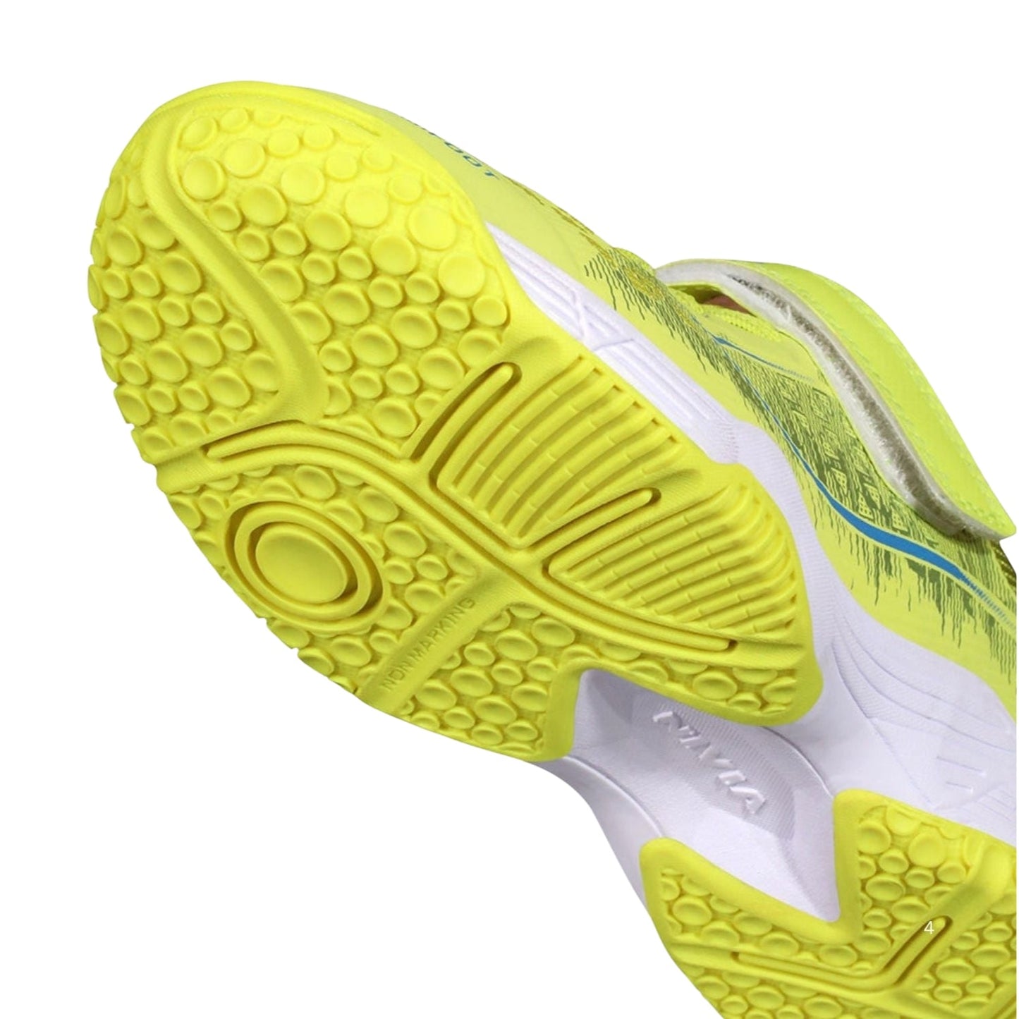 NIVIA Hy Court 3.0 Kid's Badminton Shoes – Mesh & TPU Upper, Duofoam Cushion, Non-Marking Rubber Sole | Lightweight Comfort | For Indoor Badminton & Fast-Paced Court Sports - Best Price online Prokicksports.com