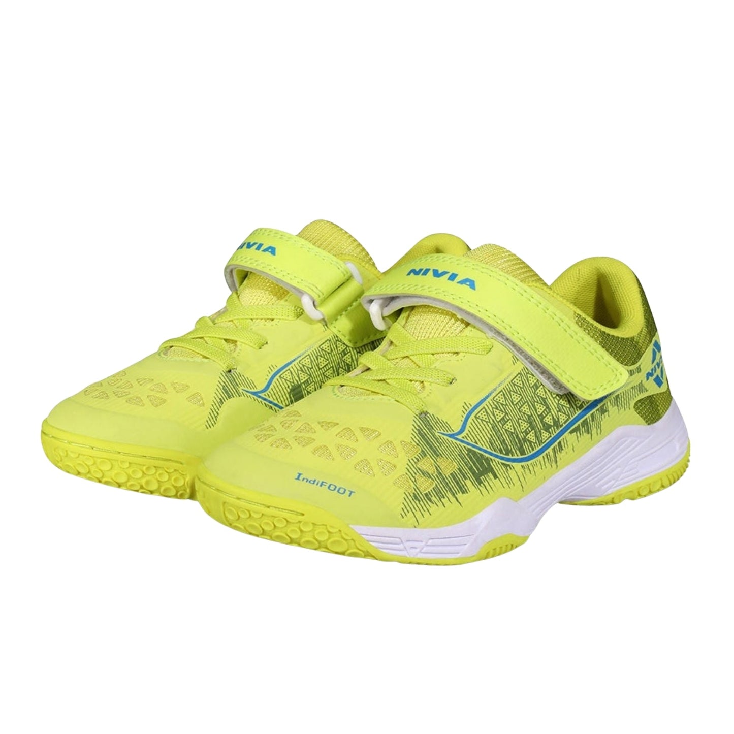 NIVIA Hy Court 3.0 Kid's Badminton Shoes – Mesh & TPU Upper, Duofoam Cushion, Non-Marking Rubber Sole | Lightweight Comfort | For Indoor Badminton & Fast-Paced Court Sports - Best Price online Prokicksports.com