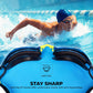 Nivia Eliminator 2.0 Swimming Goggles for Adults | Anti-Fog UV Protection Polycarbonate Lens | Adjustable PU Nose Bridge | Soft Silicone Strap | Professional Training Swim Goggles for Men & Women
