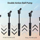 Nivia Double Action Ball Pump with Needle - Portable Sports Ball Inflator