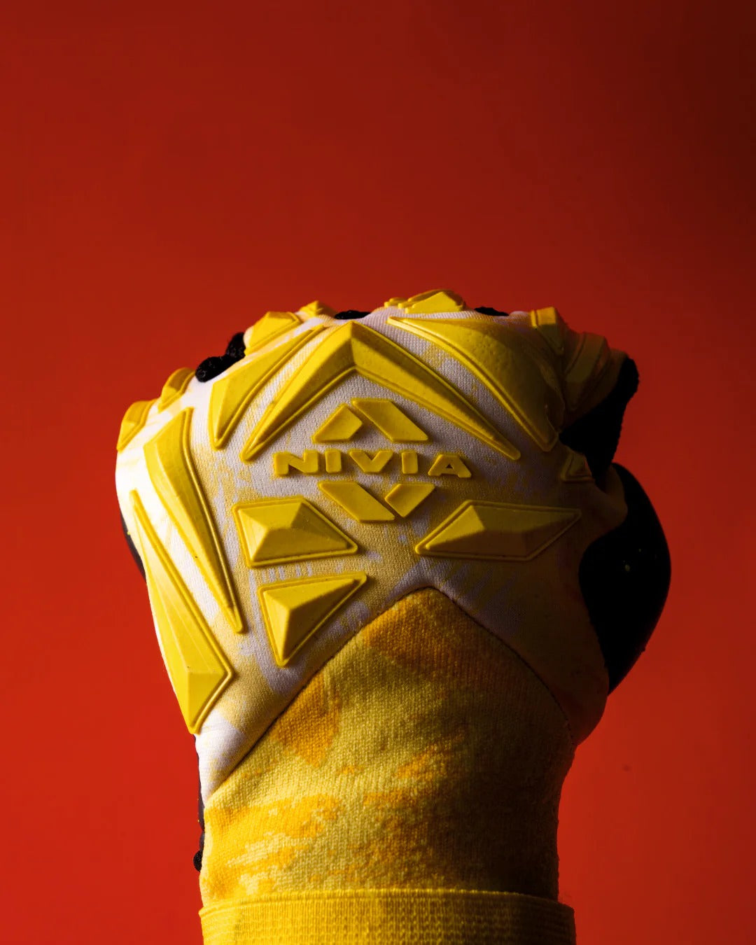 Nivia Aura Goalkeeper Gloves | 4 mm Dura Latex Palm with Dura Dots | Negative Cut Professional Football GK Gloves