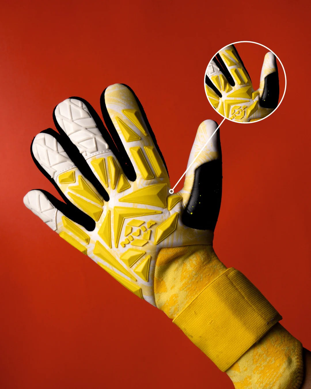 Nivia Aura Goalkeeper Gloves | 4 mm Dura Latex Palm with Dura Dots | Negative Cut Professional Football GK Gloves