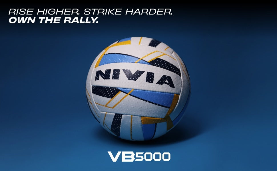 Nivia VB 5000 Volleyball Size 4 - PU Leather Tournament Match Ball