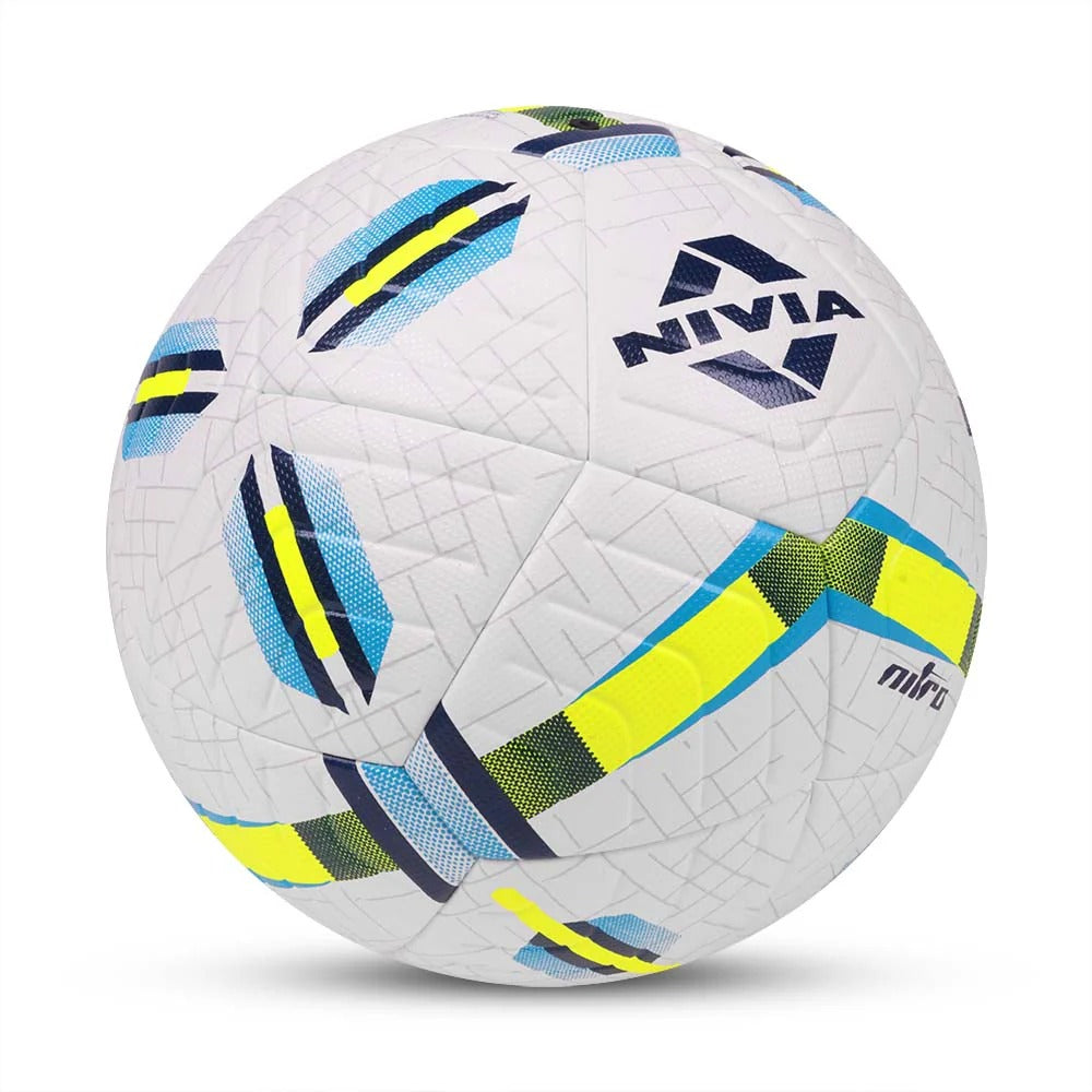 Nivia Nitro Thermobond Football Size 5 - FIFA Quality Match Ball | 24 Panel PU Football