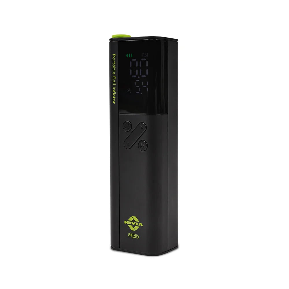 Nivia AirPro Portable Electric Ball Inflator - 18 PSI Digital Air Pump with USB-C Charging