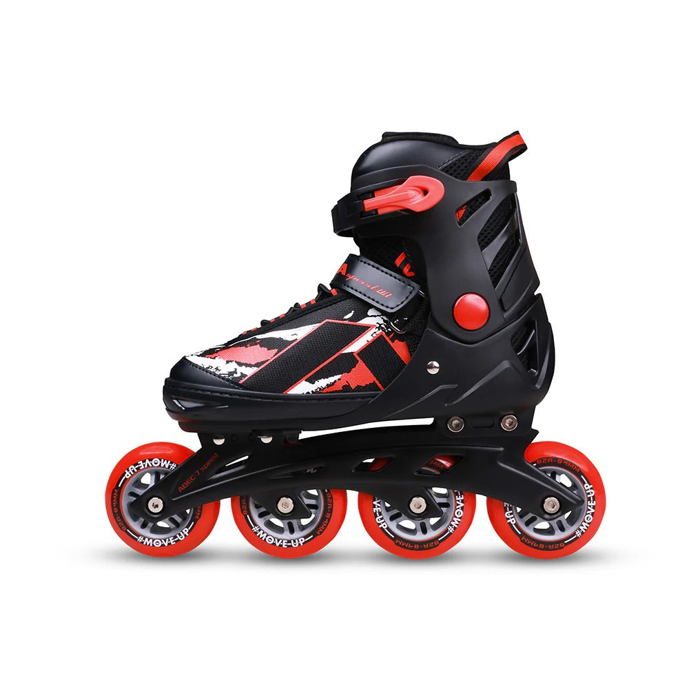 Nivia Speed 80 Inline Skates for Adults - Adjustable Roller Skates with 84mm PU Wheels