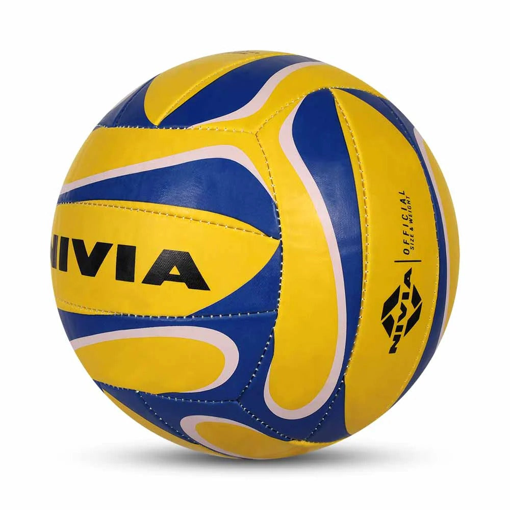 Nivia 472 Rubber Volleyball Size 4 - Outdoor Training Volleyball with Latex Bladder