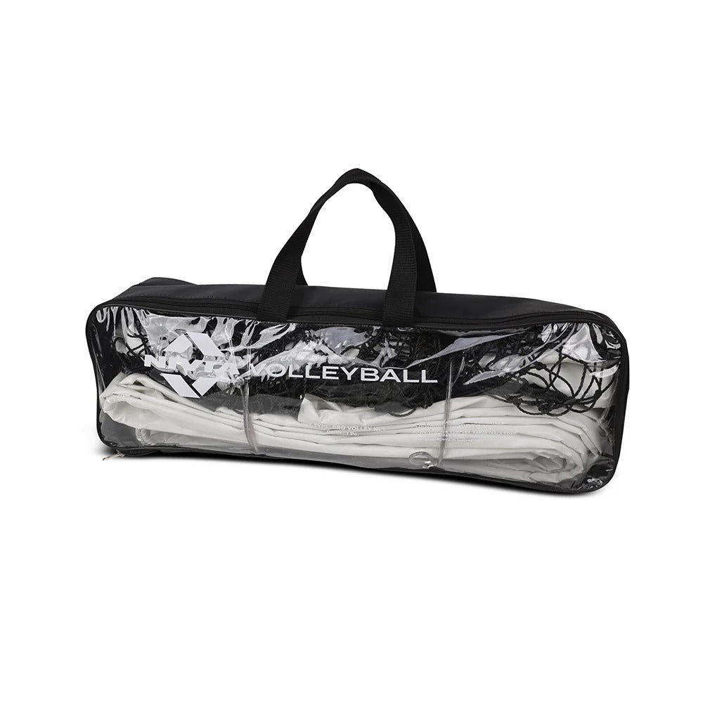 Nivia Tournament Volleyball Net | 24 × 3 Ply Woven Nylon | Steel Cable Top Band | Professional Match Net