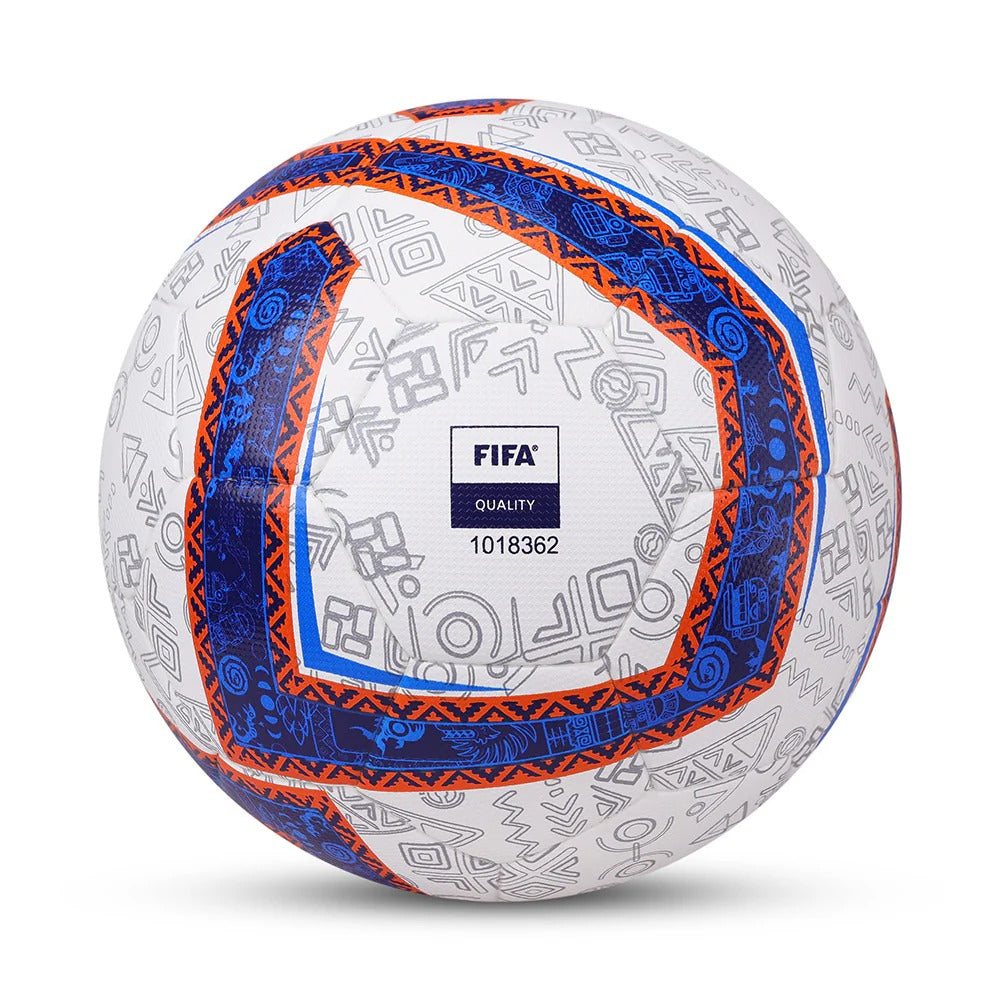 Nivia Equator Football, Match Ball, 32 Panels, Durable & Soft PU Leather Cover, Butyl Threadwounded Bladder, FIFA Quality, Made for Tournaments, to Play on Both Natural and Artificial Grass