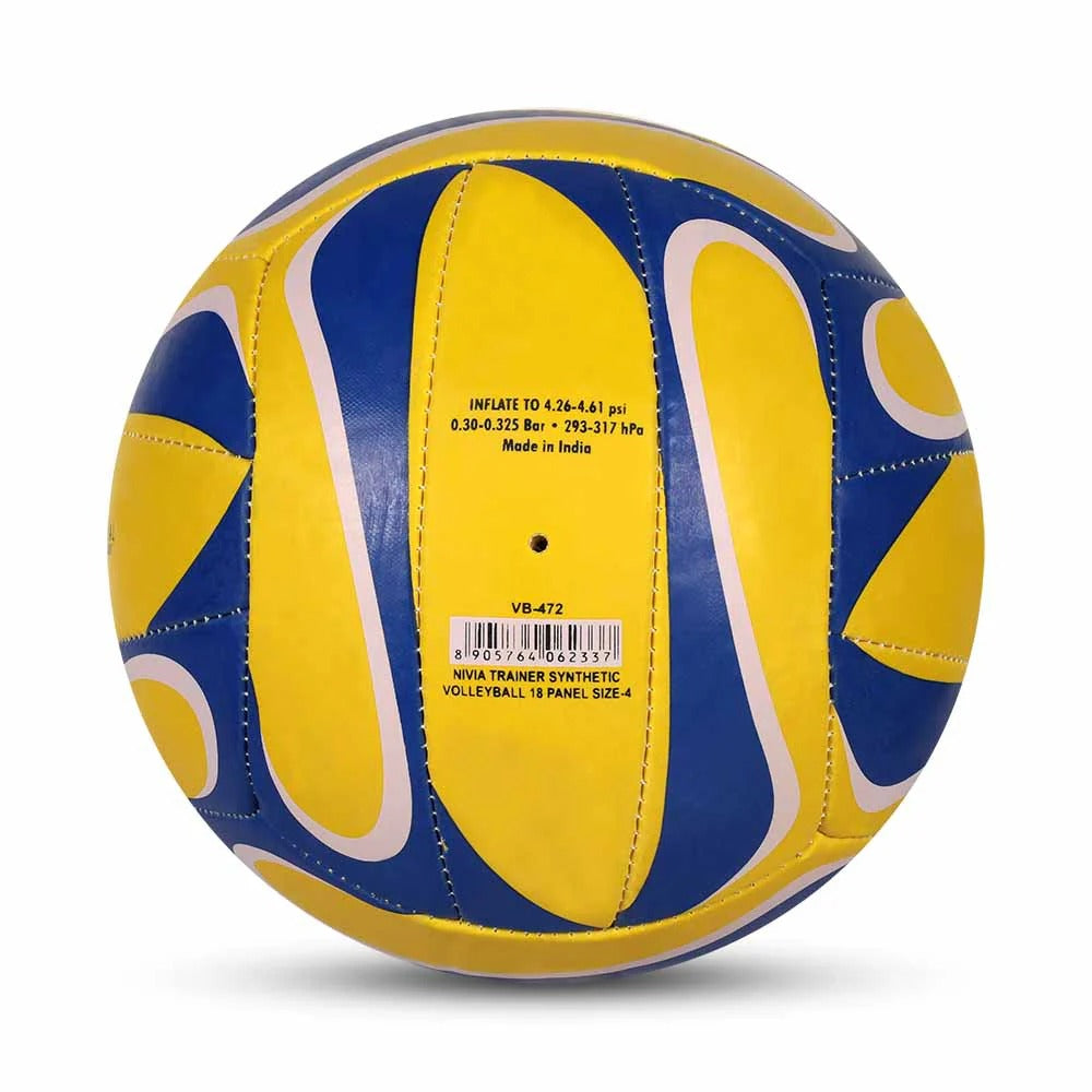 Nivia 472 Rubber Volleyball Size 4 - Outdoor Training Volleyball with Latex Bladder