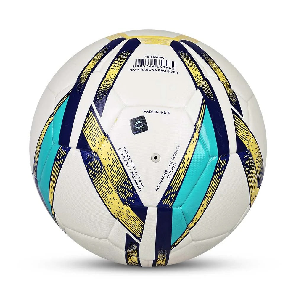 Nivia Rabona Pro Football - FIFA Basic Match Ball | Power Stitched TPU Football